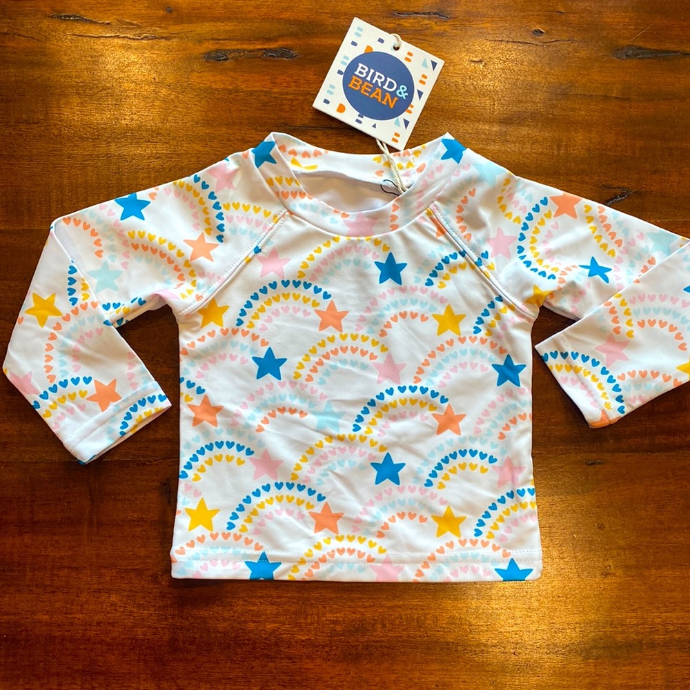 Baby Girl Rash Guard (Chemical free SPF 50)